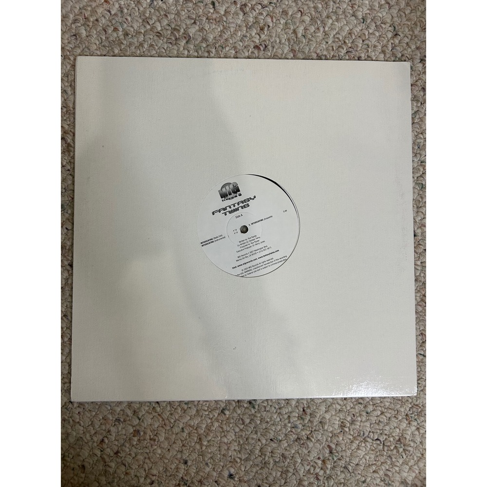 Fantasy Twins Intoxicating Fantasy 12" Vinyl Single 2004 MIG Records Dr Freeze